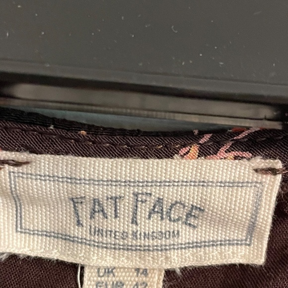 Fat Face UK Women's Tie Waist Summer Floral Maxi Dress Short Sleeve - Picture 2 of 2